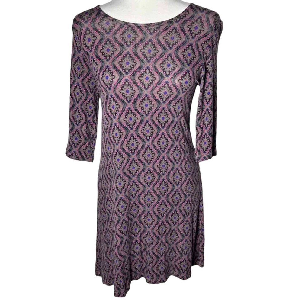 Natural Life Floral Diamond Bailey Dress Size- Medium